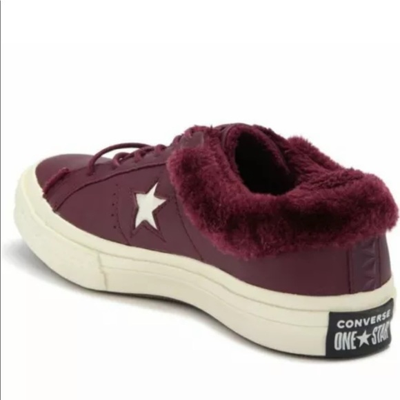 Converse One Star Ox Fuzzy Sneakers - Picture 7 of 10